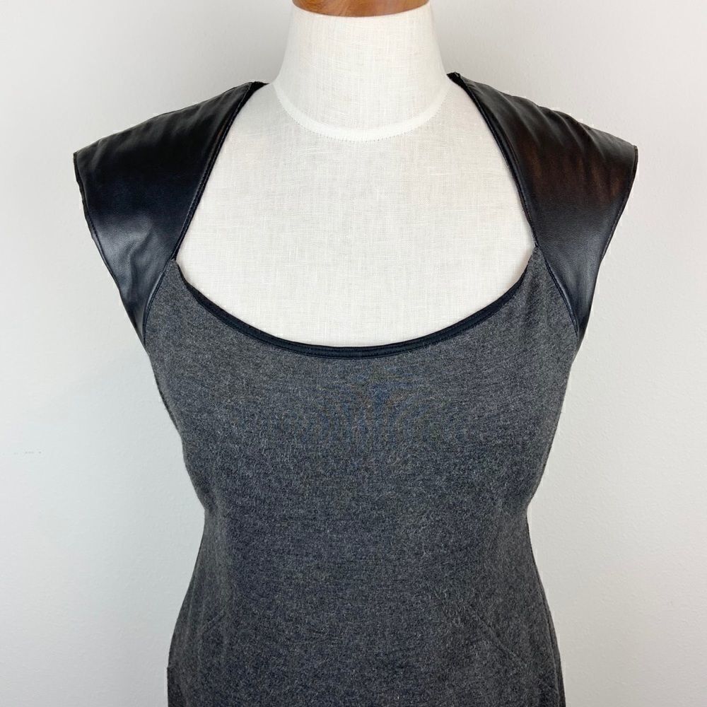 Bailey 44 Faux Leather Sheath Dress - Picture 4 of 7